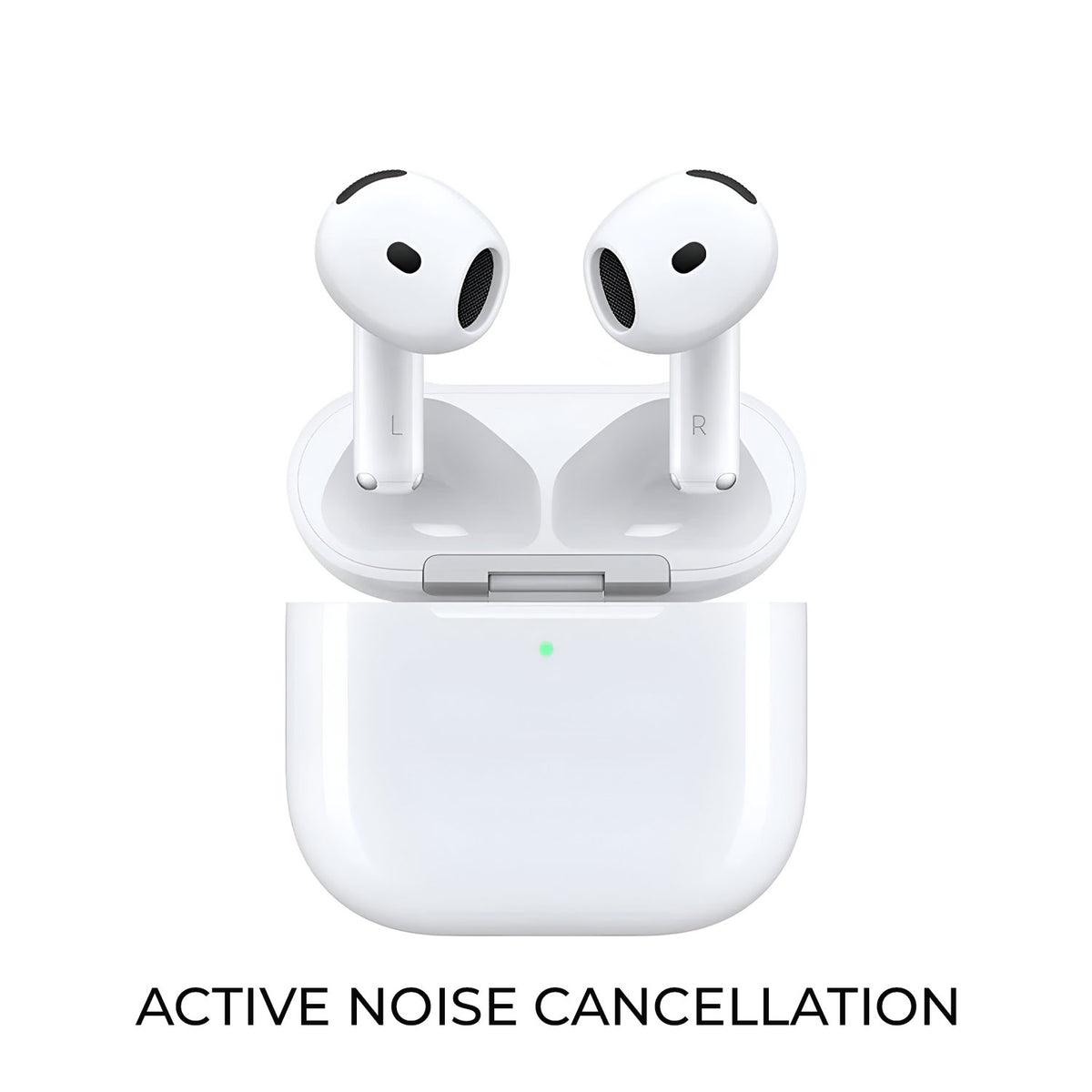 Apple AirPods 4 with Active Noise Cancellation (ANC) – Bluetooth 5.3, USB-C & Wireless Charging Case | Spatial Audio | Techflex